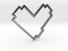 Pixel Heart Pendent - Diva Style - 1 INCH 3d printed 