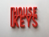House Keys Key Chain 3d printed 