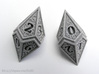 Hedron D10 (v2 open) Spindown - Solid 3d printed With two of these dice you can keep track of life totals from 1 to 100