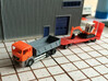 N Scale MAN TGS Dump Truck 3d printed First prototype with construction trailer, model does not have windows