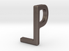 Two way letter pendant - LP PL 3d printed 