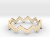 Zig Zag Wave Stackable Ring Size 9 3d printed 
