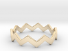 Zig Zag Wave Stackable Ring Size 10 3d printed 