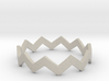 Zig Zag Wave Stackable Ring Size 10 3d printed 
