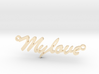 Pendant "my love" 3d printed 