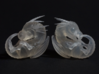 Tiny 'Crystalised' Baby Dragon 3d printed frosted Extreme Detail vs. Frosted Ultra Detail