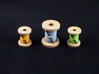 Spool tokens (3 pcs) 3d printed Hand-painted White Strong Flexible