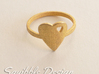 Kawaii Heart Ring 2 Size 7 3d printed 