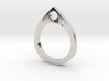 Teardrop Ring 3d printed 