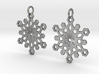Snowflake Mandala Earrigs 3d printed 
