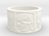 Skulls and Bones Ring Size 8 3d printed 
