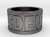 Deus Vult Plain Ring Size 10 3d printed 