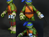 5mm MakeShift Weapons Set 3d printed Leonardo wielding a license to kill as painted by Cheetimus Prime