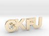 Monogram Cufflinks CK & FU 3d printed 