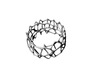 voronoi doubleshell bracelet 3d printed render of voronoi doubleshell 3d printed generative bracelet by parametric | art