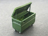 Contractors Tool Bin 1/87 (HO Scale) 3d printed Rolling Tool Storage Bin - Painted/Assembled
