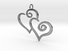 2-Heart Charm Pendant 3d printed 