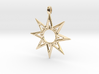 STAR OF VENUS Jewelry Symbol Pendant. 3d printed 
