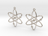 Atom Earring Set 3d printed 