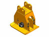 HO 1/87 vibratory compactor with flange mounting 3d printed 