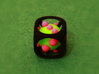 Dice No.1-c Green S (balanced) (2.4cm/0.94in) 3d printed 