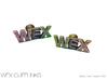 Monogram Cufflinks WEX 3d printed 