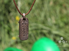 Diabolo Pendant 3d printed Stainless Steel Finish