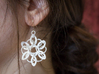 Knotted Hexagonal Earrings 3d printed 
