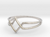 Double V Ring for Vanesa - Size 6 1/2 3d printed 