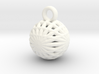 Grid Ball keychain 3d printed 