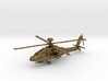 Helicopter Apache Ah-64 Gold & precious materials 3d printed 