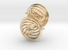 Concentric Earrings 3d printed 