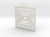 Endlessly Square Pendant 3d printed 