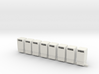 Trash Cans Rubbish Bins 1/87th HO Scale Set of 8 3d printed 