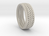 Herringbone Ring Size 6 3d printed 