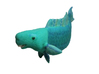 Blue Parrot Fish 3d printed 