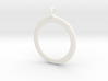 Ring-shaped pendant — smooth 3d printed 