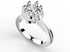 Ic14-B-Engagement Ring 3d printed 