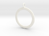 Ring-shaped pendant — rough 3d printed 