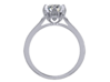 CC22-Engagement Ring Printed Wax. 3d printed 