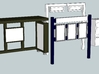 Modern Railway Station Furniture 1:148 N Gauge 3d printed 