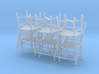 1:48 French Country Chair Set 3d printed 