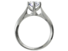 CA13  -   Bat Man Style Engagement Ring Design 3D  3d printed 
