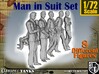 1-72 Man In Suit SET 3d printed 