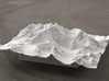 6''/15cm Mt. Everest, China/Tibet, WSF 3d printed Radiance rendering of Everest massif model from the North