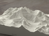 8''/20cm Mt. Everest, China/Tibet, Sandstone 3d printed Radiance rendering of Everest massif model from the North