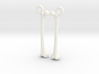 Bone Earrings 3d printed 