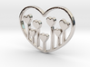 Heart's Garden Pendant - Amour Collection 3d printed 