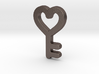 Heart Key Pendant - Amour Collection 3d printed 