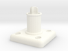 Simple Curtain Rod Finial Mount 3d printed 